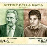 Francobollo dedicato a La Torre e Di Salvo