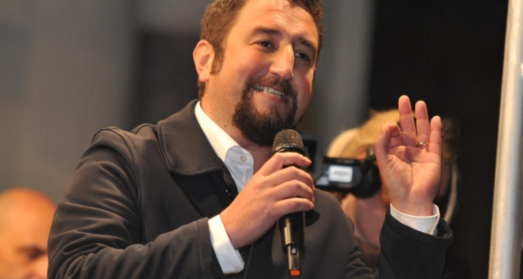 01/02/2013 Caltanissetta, campagna elettorale del Movimento 5 Stelle per le politiche 2013.  - Giancarlo Cancelleri