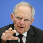 German Finance Minister Wolfgang Schaeuble gives a press conference on March 21, 2012 in Berlin. The German cabinet had approved before a bigger-than-expected budget deficit for the current year 2012 to take into account the country's increased contribution to a eurozone rescue fund.     AFP PHOTO / JOHN MACDOUGALL