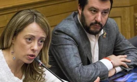 meloni e salvini