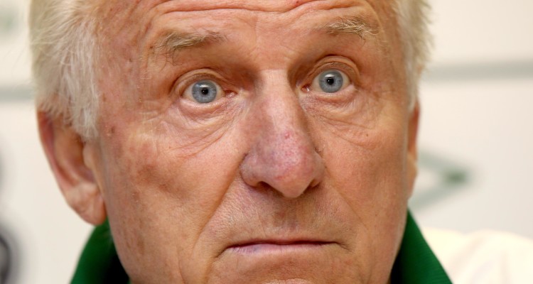 Republic of Ireland Media Briefing, Clubhouse, Gannon Park, Malahide 2/9/2012
Manager Giovanni Trapattoni 
Mandatory Credit ©INPHO/Ryan Byrne