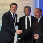 foto di Renzi, Mentana, Zagrebelsky