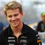 Nico Hulkenberg Sahara Force India F1 on the drivers parade.
Singapore Grand Prix, Sunday 21st September 2014. Marina Bay Street Circuit, Singapore.