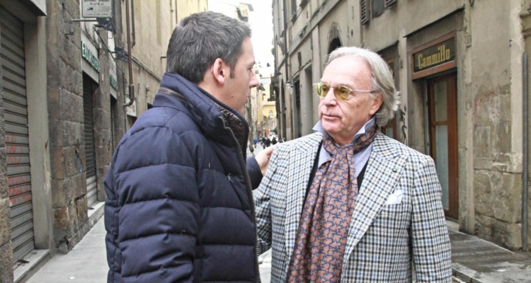 Matteo Renzi con Diego Della Valle a Firenze, in una immagine del 16 febbraio 2014.
ANSA/MAURIZIO DEGL'INNOCENTI