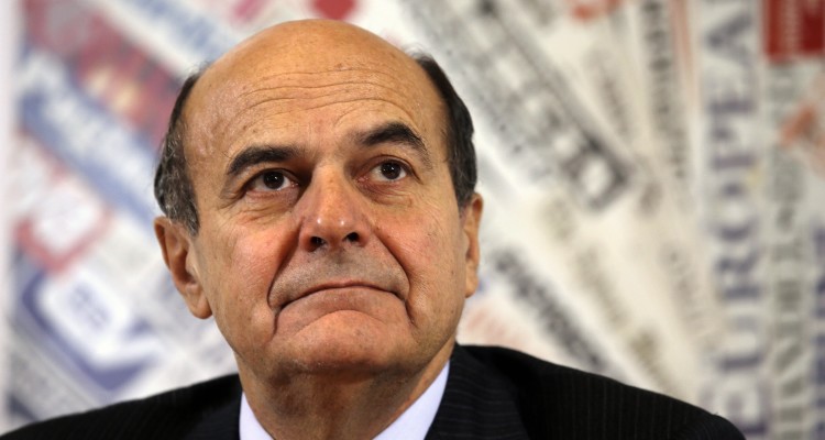 Democratic Party secretary Pierluigi Bersani listens to a question at the foreign press club in Rome, Thursday, Dec. 13, 2012. Bersani said on Thursday that he is certain that Berlusconi will not win the upcoming elections. (AP Photo/Gregorio Borgia)