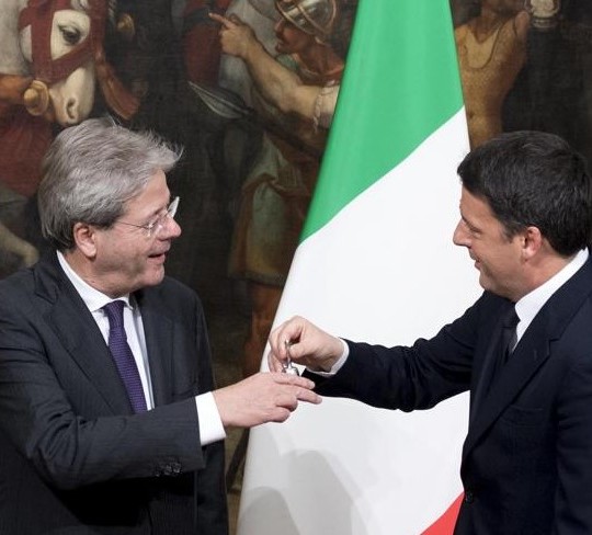 renzi gentiloni campanella