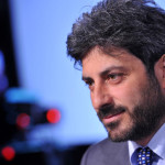 02/06/2013 Roma, trasmissione televisiva In 1/2 ora, nella foto Roberto Fico M5S