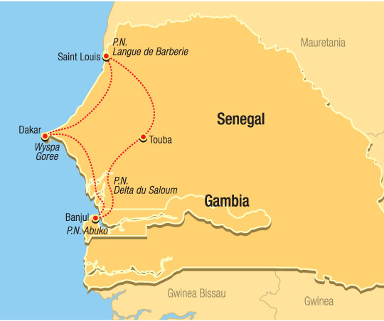 Gambia cartina