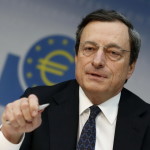 FILE - In this June 6, 2012 file picture the President of the European Central Bank, Mario Draghi,  speaks during a press conference in Frankfurt , Germany. European Central Bank head Mario Draghi warned European Union leaders that they should not wait for more emergency help from the central bank to solve the debt crisis rattling the region and instead make the political choices needed to strengthen the euro.  Draghi said Friday June 15, 2012  the ECB has supported banks against the ongoing debt crisis with €1 trillion in emergency credit and that now "political choices have become predominant over monetary policy instruments that we can use in the near future."   (AP Photo/dapd/Mario Vedder)