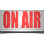 detailed illustration of a white on air sign