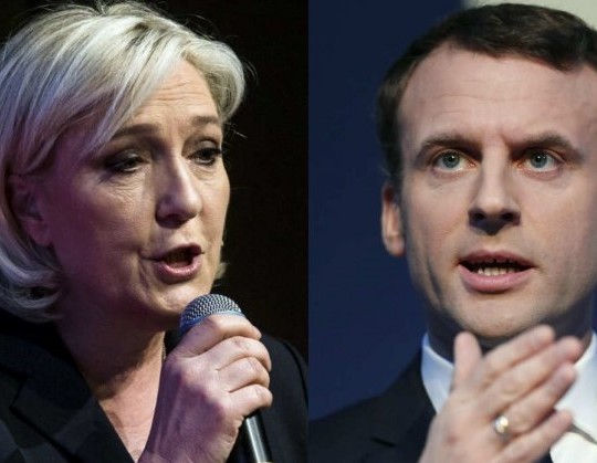 le pen  macron