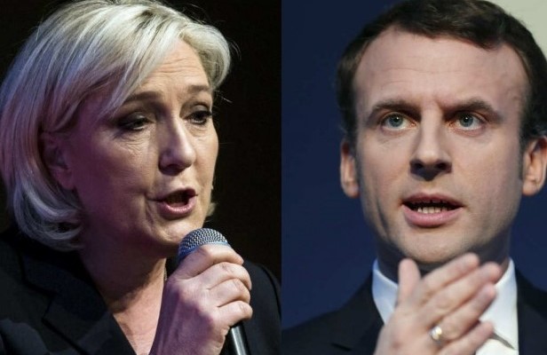 le pen  macron