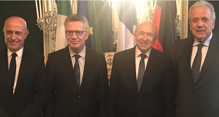 sbarchi migranti incontro Italia, Francia, Germania