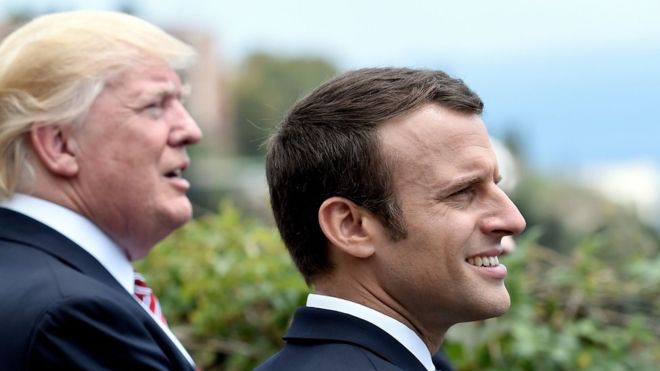 trump macron