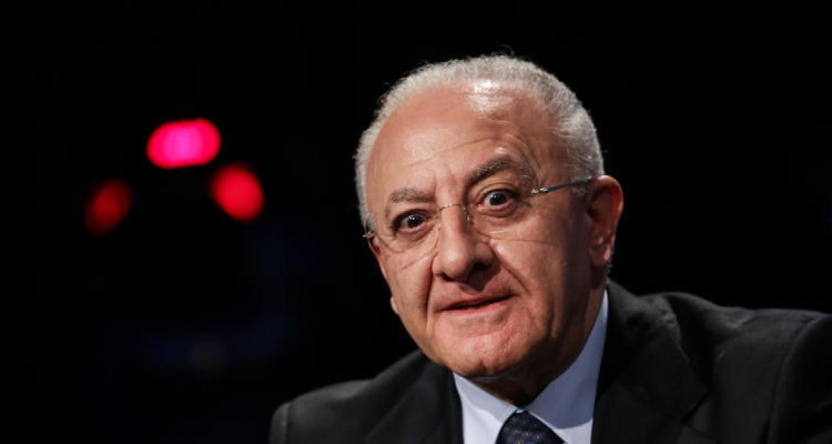 08/03/2015 Roma, trasmissione televisiva In 1/2 ora, nella foto Vincenzo De Luca