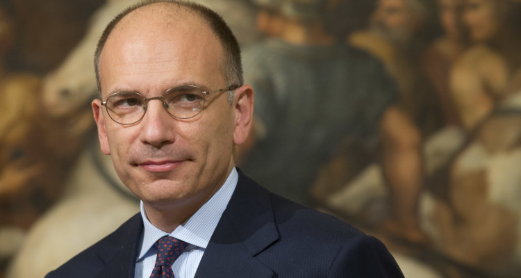 Italian Premier Enrico Letta arrives for his meeting  with China's Foreign Affairs minister Wang Yi at Palazzo Chigi premier office, in Rome,  Tuesday Oct. 29, 2013. (AP photo/Alessandra Tarantino)