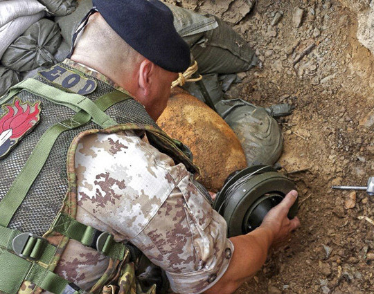 Rimozione ordigni bellici Reggimento Brigata Aosta